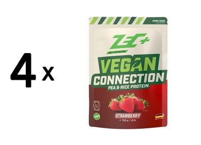 4 x Zec+ Vegan Connection (750g) Strawberry