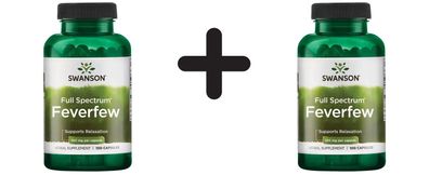 2 x Swanson Feverfew, 380mg - 100 caps