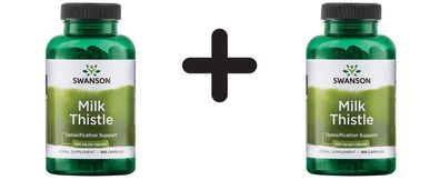 2 x Swanson Full Spectrum Milk Thistle, 500mg - 100 caps