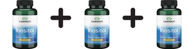 3 x Swanson Inositol, 650mg - 100 caps