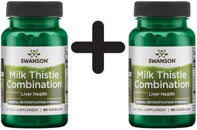 2 x Swanson Milk Thistle Combination - 60 caps