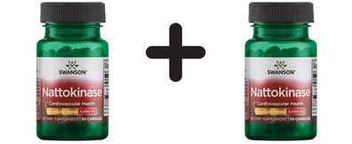 2 x Swanson Nattokinase, 100mg - 30 caps