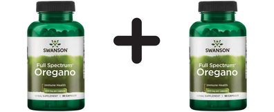2 x Swanson Oregano, 450mg - 90 caps