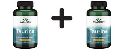 2 x Swanson Taurine, 500mg - 100 caps