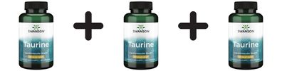 3 x Swanson Taurine, 500mg - 100 caps