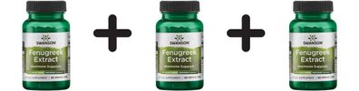 3 x Swanson Testofen Fenugreek Extract, 300mg - 60 vcaps