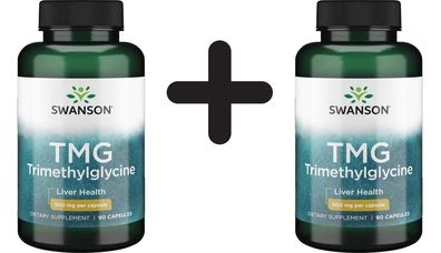 2 x Swanson TMG (Trimethylglycine), 500mg - 90 caps