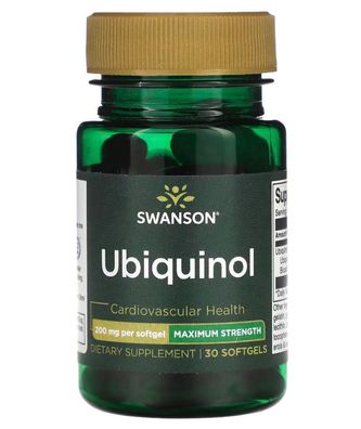 Ubiquinol, 200mg - 30 softgels