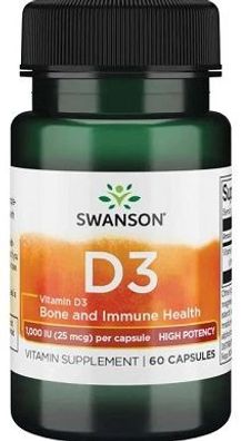 Vitamin D-3, 1000 IU - 60 caps