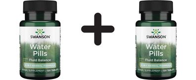 2 x Swanson Water Pills - 120 tabs