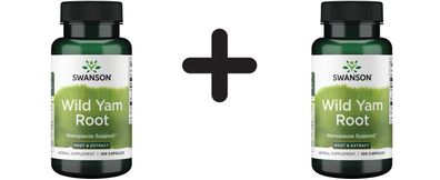 2 x Swanson Wild Yam Root - 100 caps