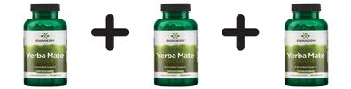 3 x Swanson Yerba Mate, 125mg - 120 caps