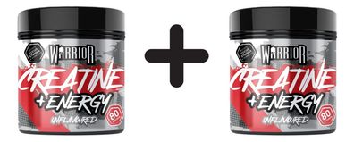 2 x Warrior Creatine + Energy, Unflavoured - 360g