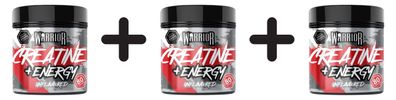 3 x Warrior Creatine + Energy, Unflavoured - 360g