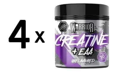 4 x Warrior Creatine + EAA, Unflavoured - 270g