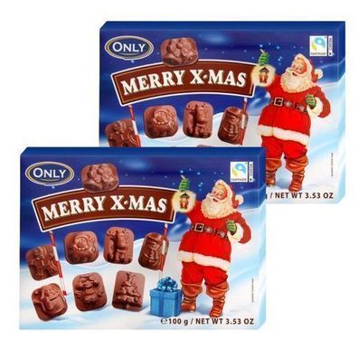 Only Schokoladen-Weihnachtsmänner 2x100 g