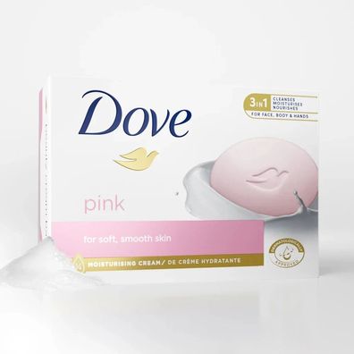Dove Pink Beauty Cream Bar Seife 10x90 g 3in1 Pflege Gesicht Hände Körper