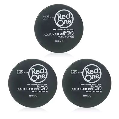 RedOne Aqua Hair Gel Wax Black - Full Force, 3er Pack (3x150 ml) ?