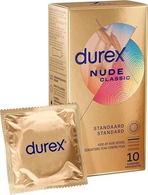 2x Durex NUDE Classic Kondome ? 10er Pack - Extra Dünn, Mit Gleitgel ??