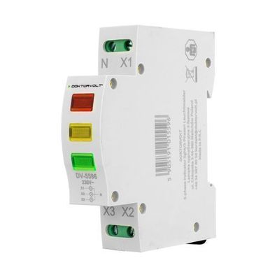 Leuchtmelder LED Dreiphasig Phasenkontrolle Signalleuchte rot grün gelb