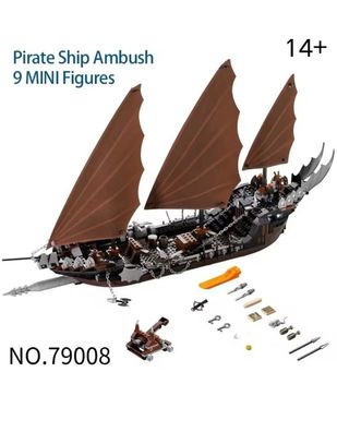 Herr der Ringe - Piratenschiff Hinterhalt (756 Teile mit Figuren) Klemmbausteine