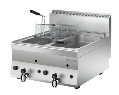 Bartscher Gasfritteuse Fritteuse 2 x 8 Liter TG 600 x 650 x 295 Imbiss Gastro