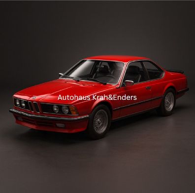 BMW Miniatur 635 CSi Coupé Modellauto 1:18 rot Diecast Sammlermodell