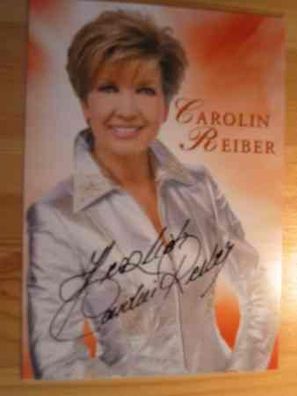 BR Fernsehmoderatorin Carolin Reiber - handsigniertes Autogramm!!!