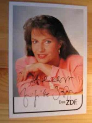ZDF Fernsehmoderatorin Brigitte Bastgen - handsigniertes Autogramm!!!