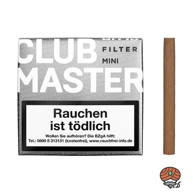 Clubmaster White Mini Filter No. 176 Zigarillos - 20 Stück