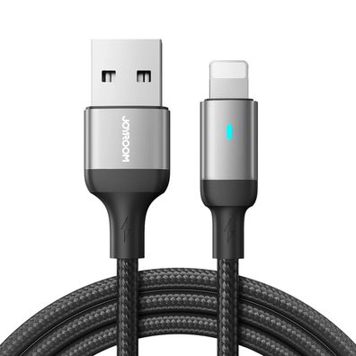 Joyroom Ladekabel Handykabel USB Kabel kompatibel mit iPhone 2,4 A 1,2m Schwarz