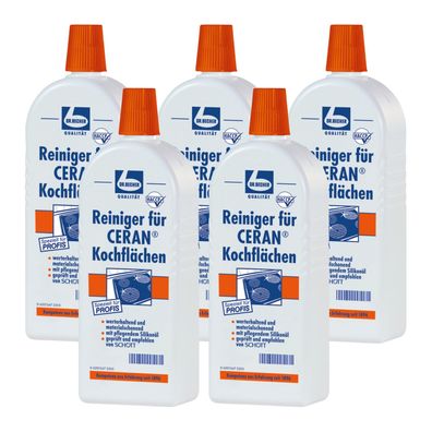 Dr. Becher Glaskeramik Reiniger 5x 500 ml Kochfeld Pflege