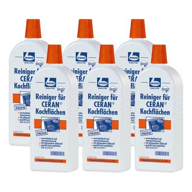Dr. Becher Glaskeramik Reiniger 6x 500 ml Kochfeld Pflege