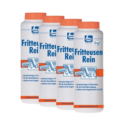 Dr. Becher Fritteusen Rein - Intensivpulver für Fritteusen, 4x 1 kg