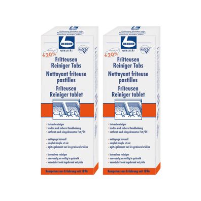 Dr. Becher Fritteusen Rein Tabs - Intensivtabs für Fritteusen, 2x12 Tabs