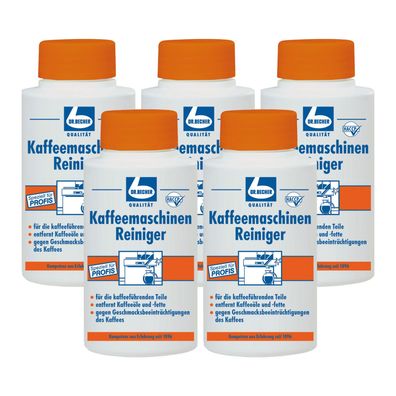 Dr. Becher Kaffeemaschinen Reiniger 5x1 kg Entkalker Pulver Kaffeemaschine