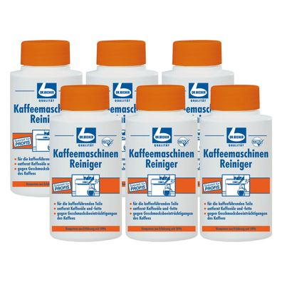 Dr. Becher Kaffeemaschinen Reiniger 6x1 kg Entkalker Pulver Kaffeemaschine
