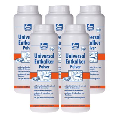 Dr. Becher Universalentkalker 5x1kg - Kraftvoller Entkalker Entfernt Kalk effektiv