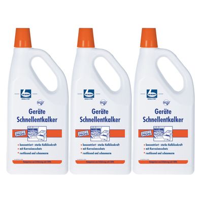 Dr. Becher Geräte Schnellentkalker 3x2 l Schnell Entkalker Haushalt
