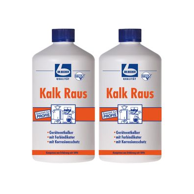 Dr. Becher Kalk Raus 2x1 l Entkalker Bad Küche Geräte