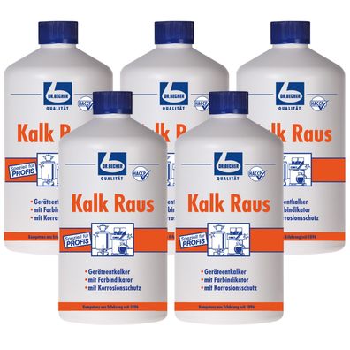 Dr. Becher Kalk Raus 5x1 l Entkalker Bad Küche Geräte