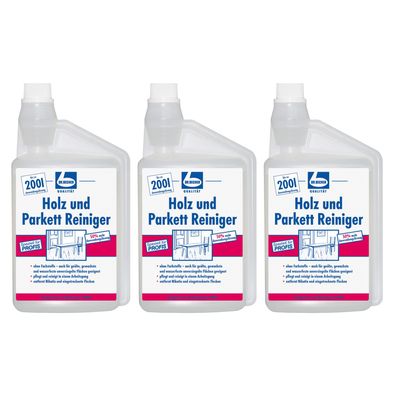 Dr. Becher Holz & Parkett Reiniger 3x1 l Holzpflege Boden streifenfrei