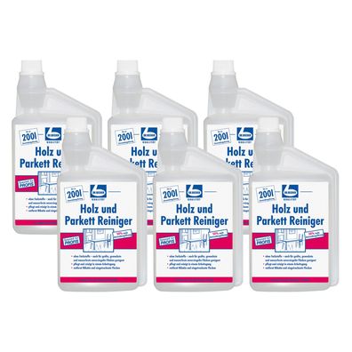 Dr. Becher Holz & Parkett Reiniger 6x1 l Holzpflege Boden streifenfrei