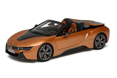 BMW Miniatur Modellauto i8 Roadster 1:18 Kupfer Metallic Diecast - Sammlerstück