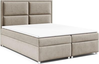 Best For Home Trinity K-11 Boxspringbett mit Topper & Stauraum | Luxus-Komfort