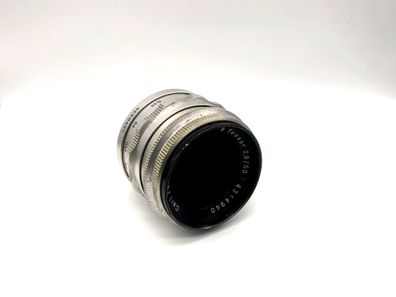 Carl Zeiss 50mm 1:2.8 Objektiv Tessar red T Q1 compact 14 Blades Lens (M42)