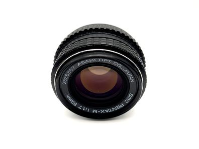 Asahi 50mm 1:1.7 Objektiv SMC Pentax-M Kamera Lens (Pentax K)