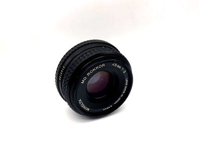 Minolta 45mm 1:2 Objektiv MD Rokkor Kamera Camera Lens (Minolta MD)