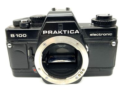 Praktica B100 electronic 35mm SLR analog Pentacon Body !Beli defekt!(Praktica B)