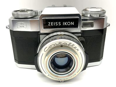 Zeiss Ikon Contaflex B 35mm SLR analog mit Tessar 2.8/50 Synchro Compur Body